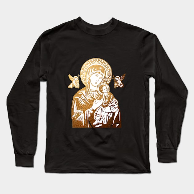 Mother of Perpetual Help Long Sleeve T-Shirt by big_owl